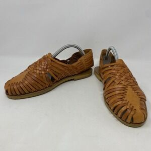 Huaraches Mens 8M Leather Woven Fisherman Sandals Resort Beach Boho